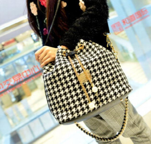Women's Printed Small Bucket Bag, Stylish Shoulder Carry
